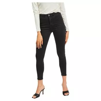 Джинсы Vila Ekko High Waist Skinny 7/8, черный