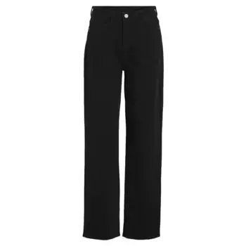 Джинсы Vila Kelly Jaf Straight Fit high waist, черный