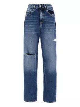 Джинсы в цветочек ICON DENIM, синий