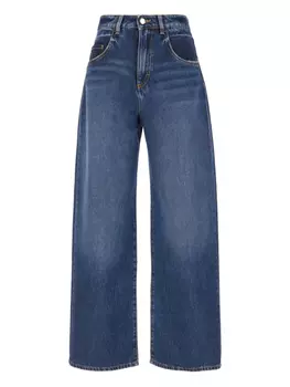 Джинсы в цветочек ICON DENIM, синий