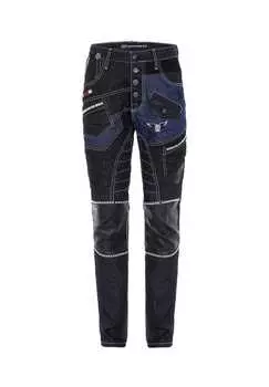 Джинсы в стильном дизайне Cipo & Baxx, цвет rawblue