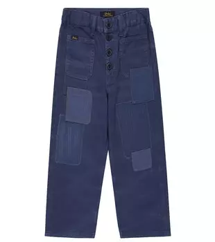 Джинсы в стиле пэчворк Polo Ralph Lauren, синий