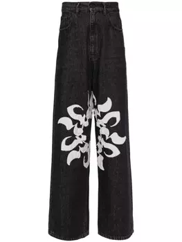 Джинсы в технике пэчворк KUSIKOHC, черный