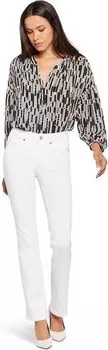 Джинсы Waist Match Marilyn Straight in Optic White NYDJ, цвет Optic White