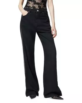 Джинсы Wanda с широкими штанинами в цвете Limo Black PINKO, черный