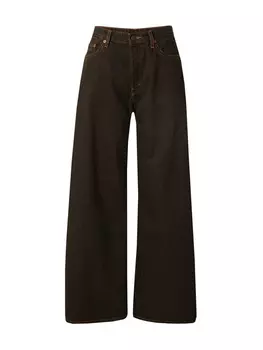 Джинсы WEEKDAY Wide leg Jeans Telescope, темно-коричневый