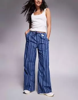 Джинсы Weekend Collective из легкого денима в тонкую полоску ASOS Weekend Collective