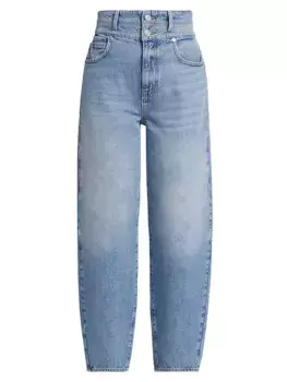 Джинсы Weston с двойной талией и высокой посадкой Frame, цвет weston