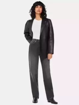 Джинсы Whistles Straight Leg Full Length, цвет washed black