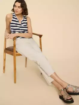 Джинсы White Stuff Charlie Cotton Blend Straight Cropped, цвет natural