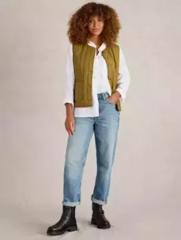 Джинсы White Stuff Charlie Organic Cotton Blend Straight, цвет mid blue