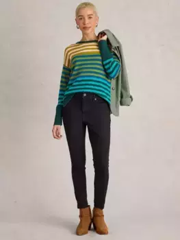 Джинсы White Stuff Holly Organic Cotton Blend Skinny, черный