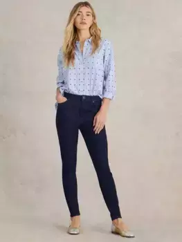 Джинсы White Stuff Holly Organic Cotton Blend Skinny, цвет dark blue