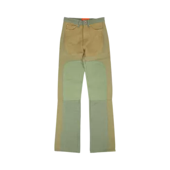 Джинсы Who Decides War Upcycled Denim 'Golden/Dark Green', разноцветный