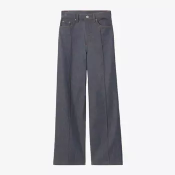 Джинсы Wide-Leg из эластичного хлопка с высокой посадкой Claudie Pierlot, синий