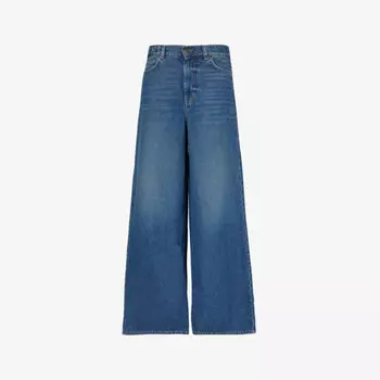 Джинсы Wide-Leg Weekend Max Mara, синий