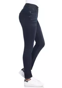 Джинсы Wonderjeans с завышенной талией "High Waist WH72", высокого кроя, слегка укороченные брючины, синий