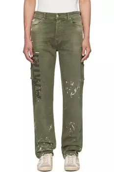 Джинсы Workman Slim с логотипом армии цвета хаки AMIRI