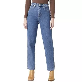 Джинсы Wrangler Mom Straight, синий