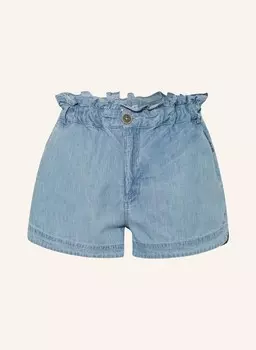 Джинсы выглядят как шорты Pepe Jeans, голубой