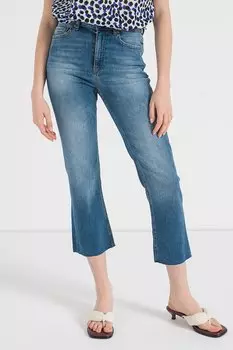 Джинсы выше щиколотки с потертым эффектом United Colors Of Benetton, синий