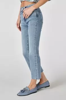 Джинсы выше щиколотки со средней посадкой на талии Colin'S, синий