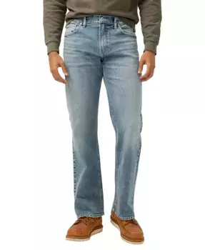 Джинсы Zac Relaxed Fit Straight Leg Silver Jeans Co., синий