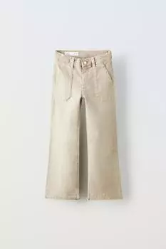 Джинсы ZARA, экрю