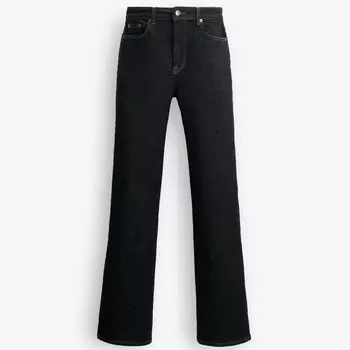 Джинсы Zara by Carlyne Cerf Slim Fit Mid-rise, темно-серый