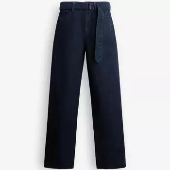 Джинсы Zara by Carlyne Cerf Straight-leg Mid-rise, синий