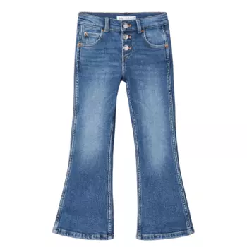 Джинсы Zara Kids Flared Jeans With Buttons, синий