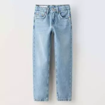 Джинсы Zara Loose Fit, голубой