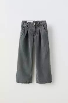 Джинсы Zara Loose Fitting Darted, темно-серый