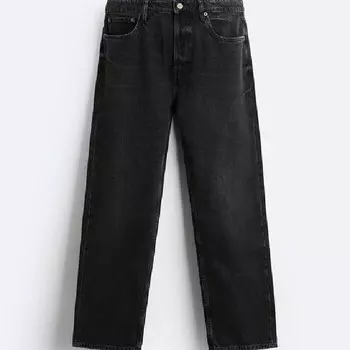 Джинсы Zara Straight Fit, черный