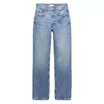 Джинсы Zara Straight Fit TRF, синий