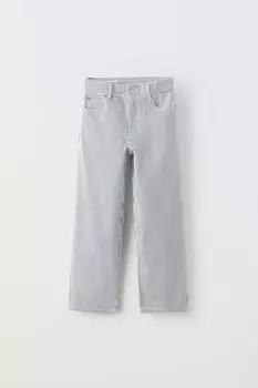 Джинсы Zara Striped, серый