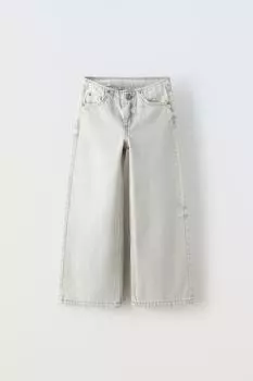 Джинсы Zara Waistbandless, серый