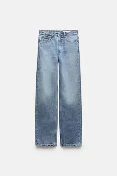 Джинсы Zara Wide-leg Zw Collection , синий