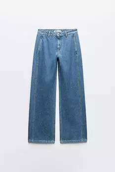 Джинсы Zara Z1975, выцветший синий