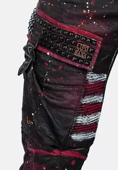 Джинсы зауженного кроя Cipo & Baxx, Бордо