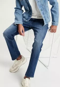 Джинсы зауженного кроя Cross Jeans, темно-синий деним