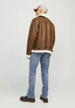 Джинсы зауженного кроя JJICHRIS Jack & Jones, синий деним