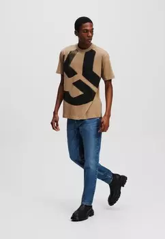 Джинсы зауженного кроя Karl Lagerfeld Jeans, синий