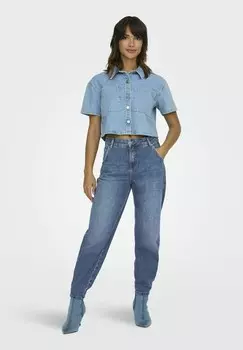 Джинсы зауженного кроя KAROTTEN ONLTROY HOHE TAILLE ONLY, синий деним