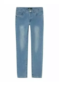 Джинсы зауженного кроя LMTD, цвет light blue denim
