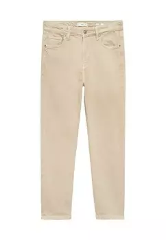 Джинсы зауженного кроя Mango, бежевый