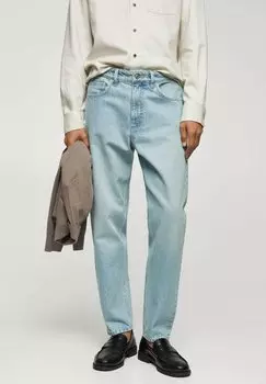 Джинсы зауженного кроя Mango, цвет bleach blau