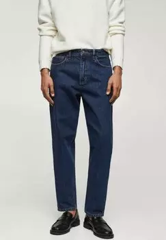 Джинсы зауженного кроя Mango, цвет donkerblauw