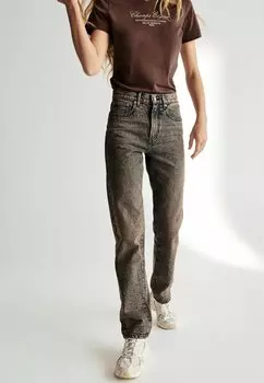 Джинсы зауженного кроя Next, коричневый