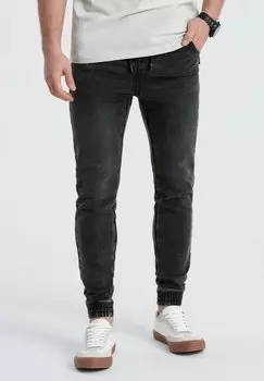 Джинсы зауженного кроя Ombre, темно-серые